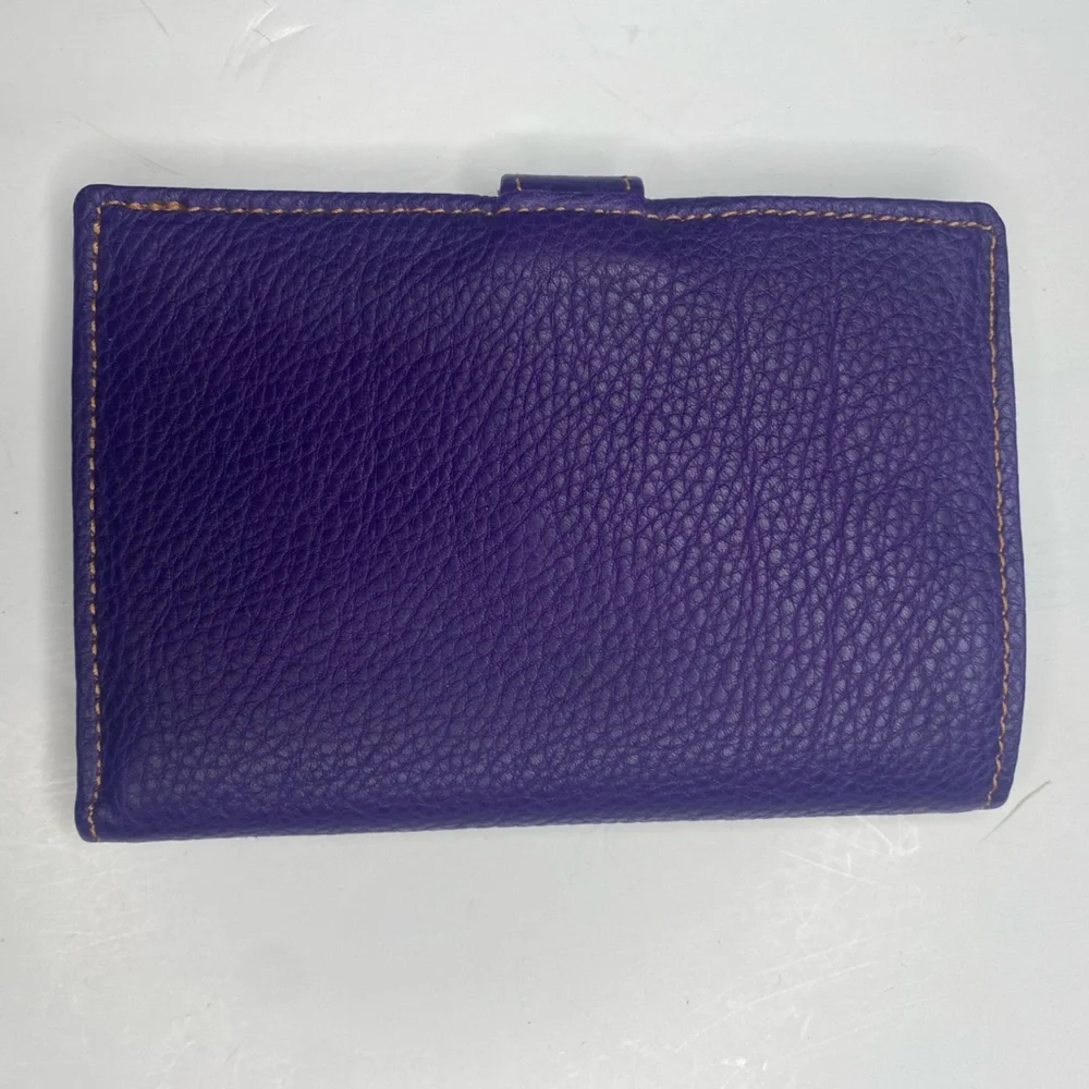 Gioia Chiara Firenze Purple Italian Leather Wallet Made in Florence